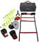 Ram Sports Boxing Fitness Training Set | Includes Gloves, Focus Pads, 6 x Hurdles, 1 x Agility Ladder, 20 x Marker Cones and 1 x Skipping Rope | Supplied In Carry Bag
