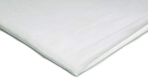 Pannesamt Stoff, Samt, Velours, Velourstoff 50x150 cm (Weiß)