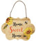 CREATCABIN Letrero de Madera para el Hogar Dulce Hogar con Estampado de Girasol Abeja Placa de Madera Tablón Decoración Rústica para Colgar En la Pared para la Entrada Hogar Inauguración de la Casa