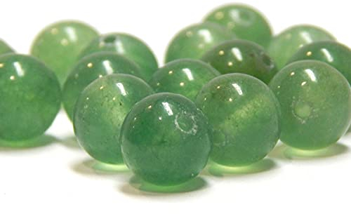 Aventurin Edelstein Grün Perlen, 8mm 6mm 4mm, Kugel, Halbedelsteine, Schmucksteine Schmuckherstellung Bastelzubehör Schmuckperlen (4mm - 25 Stück)