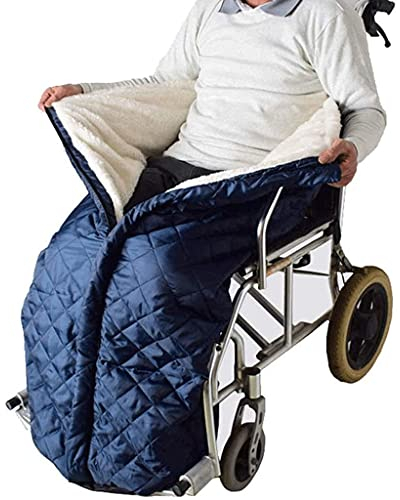LSWKG Wheelchair Blanket-Waterproof Wheelchair Cozy Cover,Wheel Chair Blanket Winter Leg Foot Back Warm Bag, Wheelchair Cover for Adults Wheelchair Cosy Wheelchair Cover Cosy Warm Covers