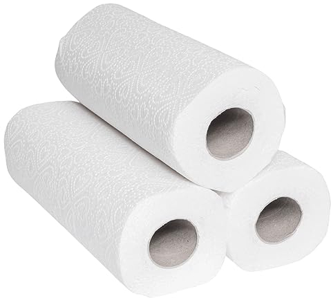 Enpack Pakla 32 Küchenrollen 25,6 x 22,4 cm - Papierrolle 3-lagig, saugstark - 50 Küchentücher je Rolle - Papier Küchenrolle Großpackung - Küchenpapier für den Haushalt - Handtücher für Werkstatt