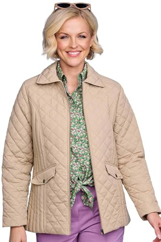 Chums Ladies Diamond Quilted Showerproof Flattering Jacket