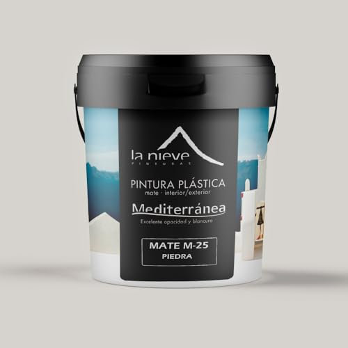 Pintura plástica mate M-25 interior/exterior (750 Mililitros, Piedra)