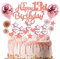 Deko 13. Geburtstag Mädchen Rosegold Tortendeko 13 Geburtstag Glitzer Happy 13th Birthday Cake Topper für 13 Jahre Alt Geburtstagsparty Kuchen Kuchendeckel Geburtstag Cupake Topper Party Dekoration