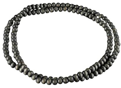 Kicomvi Halskette mit natürlichen Holzperlen, 8 mm, klobige Strang-Halsketten, handgefertigt, Afrika-Holzkette für Damen und Herren, Holz, Holz