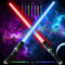 Sable de Luz,Espada Láser para Niños Espada Láser 2 En 1 Telescópica y Plegable,Star Wars Sable luz Espada Laser 7 Colores con Sonido para Navidad Halloween Regalos Cosplay