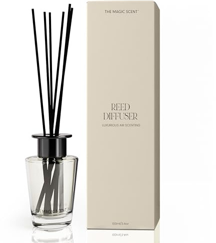 The Magic Scent Mahogany & Teakwood Oil Reed Diffuser Set, 3.4 Fl Oz