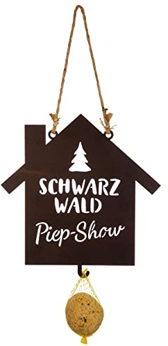 Meisenknödelhalter Schwarzwald Piep-Show Futterstelle Futterhaus Vogelfutter Vogelfutterstation Futterplatz Anhänger