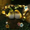 Tuzsocr Solar Eulen Gartenfiguren,Wetterfest Eule Solarleuchte,Eulen Gartendekoration,Eulen Geschenke Wasserdicht Tiere Solarlampen,Eule Gartenstatuen für Draußen,Rasen,Terrasse,Fensterbank (Stil 2)