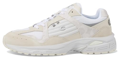 COACH Damen C301 Signature Freizeit-Sneaker Sneaker Weiß 38 EU