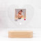 Wanapix | Placa de Luz Personalizada Canción | Spotify Personalizable | Sin Pilas, Incluye Cable USB | Luz LED Blanca | Base de Madera | Regalo Original | San valentín | Canción