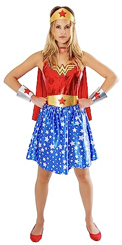 Rubie's 1000701S Wonderwoman Erwachsenenkostüm für Damen, mehrfarbig, 38-40