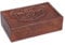 Ajuny Schmuckschatulle aus Holz Handgeschnitzt Dekorativ mit Blumen und Blatt Design Mehrzweck Schatztruhe Organizer Reise Andenken Schmuckhalter Uhrenbox Geschenke 20.3 x 12.7 cm