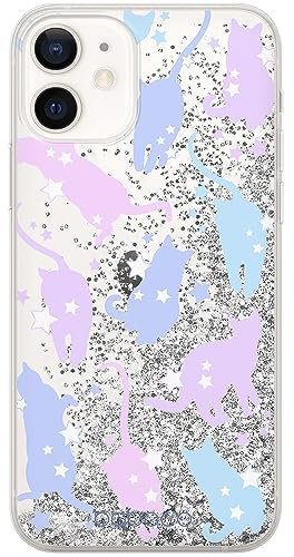 Babaco ERT GROUP mobile phone case for Apple Iphone 12 Mini original and officially Licensed pattern Cats 016 optimally adapted to the mobile phone, with glitter overflow effect