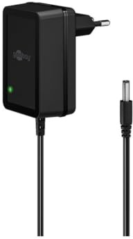 goobay 64976 Universal Netzteil 12 V / 18 W 1,5 A Steckernetzteil 12v / Ersatznetzteil mit DC-Stecker 5,5 mm x 2,5 mm für TV Box, Router, LED-Streifen, Videokamera / 1.8 Meter
