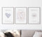 timalo SALT-AND-LIGHT® Christliche Wandbilder Bibelverse Deutsch Poster 3 Stück im 3er Set Wanddeko Wohnzimmer Deko Schlafzimmer | Psalmen Mädchen | A3