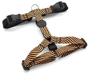 MORSO® Pettorina H regolabile in 5 punti, per cani di taglia grande, arancio e nero, tg XL