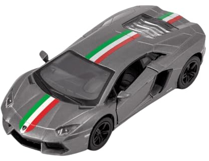Easy Toys Modellauto kompatibel mit Lamborghini Aventador. Maßstabsgetreues Spielzeugauto mit zu öffnenden Türen. Automodellierung. (LP 700 Schwarz)