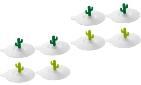 Cabilock 8 Stk Kaktus-cup-abdeckung Tassendeckel Abdeckungen Für Kaffeetassen Versiegelter Becherdeckel Schüsselabdeckungen Aus Silikon Becherdeckel Aus Silikon Kondom A2701 Elastisch