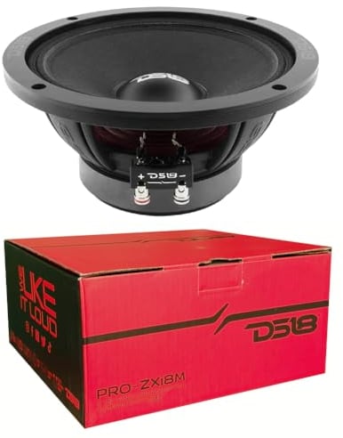 Kit for DS 18 PRO-ZXi8M 1 Midrange Driver 20cm 200mm 8 Diameter 350W RMS 700W Max 8ohm Sensitivity 99dB SPL Party Home Use + Free Sticker