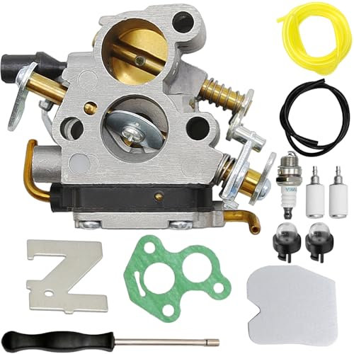 Hoypeyfiy 574719402 Carburetor Carb Kit for Chainsaw with Air Filter Fuel filter Spark Plug Fuel Line Replacement for Husqvarna 235 235E 236 236E 240 240E Replacement for Jonsered C1T-W33C 545072601