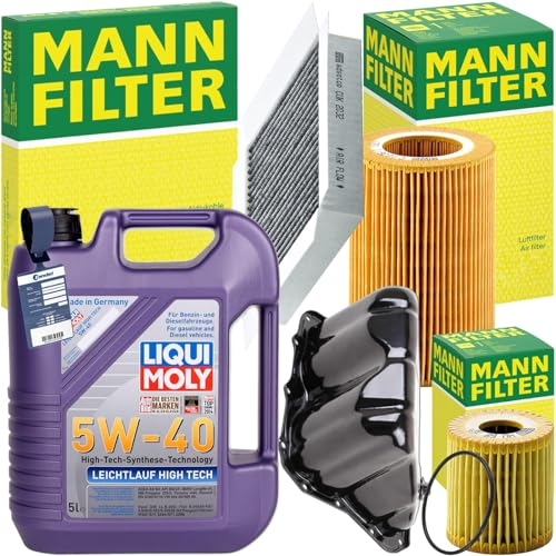 Mann Inspektionspaket+Liqui 5W-40 Öl