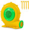 GYMAX Air Blower, Inflatable Bouncy Castle Blower with Ground Stakes, Electric Air Pump Fan for Bounce House and Water Slide (680W 0.9 HP)