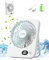 Ventilador de escritorio recargable, ventilador de escritorio portátil con batería para oficina, dormitorio, mesita de noche, ventilador USB ultra silencioso con fuerte flujo de aire, ventilador