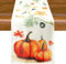 Aitsite Herbst Tischläufer, Küche Tisch Dekoration, Kürbisse Herbst Deko Draußen Urlaub Dekor Tischläufer, Herbst Tischdecke für Drinnen Urlaub Party Herbstdeko 40 x 180 cm (Vine Pumpkin)