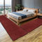 MY-RUG Bettumrandung Schlafzimmer 3teilig Teppich Rot - 2mal 140x70 und 1mal 200x80cm - Bettvorleger rutschfest Läufer Hochflor Deko