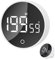 Foyucool 199 Minutes Minuteur de Cuisine, avec Grand Écran LED, 2 en 1 Magnétique & Debout, Chronomètre et Compte à Rebours, 3 Volumes Réglables, pour Cuisiner, Étudier, Faire de l'exercice, Blanc