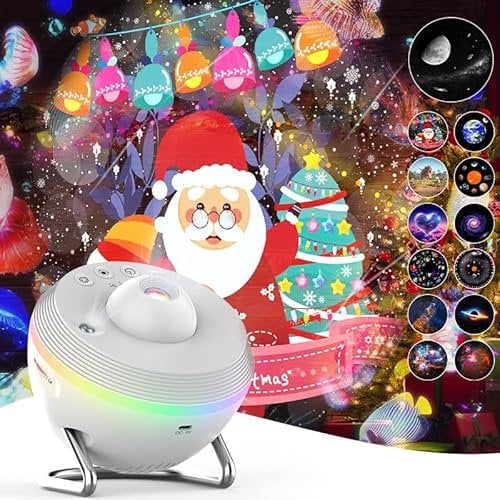 Planetarium Star Projector,Syslux Galaxy Projector for Bedroom,Home Night Light with 13 HD Image Discs, Sky Light Living Room Decor,Real Starry Nebula,for Kids Room Birthday Valentines Gift