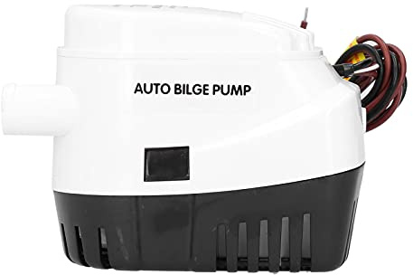 Pompe de Cale Submersible Automatique 750GPH avec Interrupteur à Flotteur intégré, Accessoire de Bateau Marin