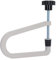 Acoustic Guitar Bridge Clamp, Cast Steel Deep Throat U Clamp for Securing Bridge on Acoustic Folk Guitars (R258 Gray)