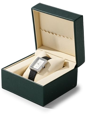 Oirlv Uhrenbox Uhrenaufbewahrungsbox für Männer zum Geburtstag Vatertag Jahrestag Valentinsta(Grün)
