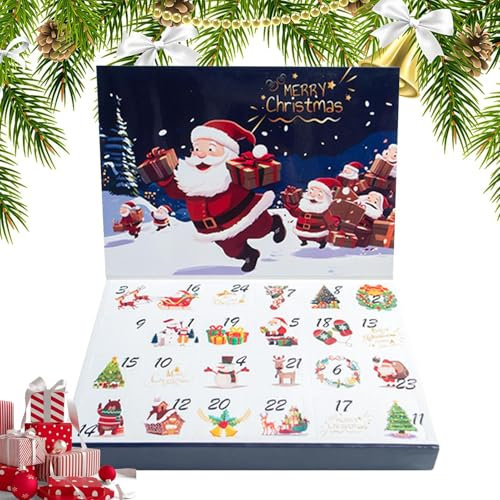 Befüllbare Weihnachts-Adventskalender-Boxen, füllen Sie Ihre eigenen Adventskalender-Boxen, DIYs leere Adventskalender zum Selbstbefüllen, 24 Tage Weihnachts-Countdown, befüllbare Adventskalender