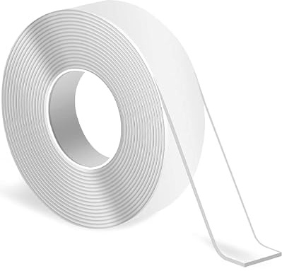 TOZBLEU 5M Extra Strong Double-Sided Tape, Removable Multifunction Potent Tape, Reusable, Adhesive Mounting Tape, Waterproof, for Carpets, Photographic Posters, Indoor and Outdoor (5 m x 2.2 cm x 1