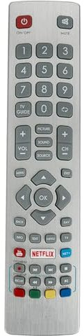 Replacement SHWRMC0115 Remote Control Compatible With Sharp Smart TV LC-32HG5341K LC-32HG5141K LC-49CFG6001E LC-50UI7422E LC-32HG5341K LC-40UG7252K LC-40UI7352K LC-40UI7352E LC-43CFG6001K