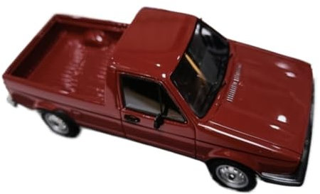 Miniatur Motorfahrzeug-Modelle 1/43 Für VW Caddy MK1 1981 Dunkelrot Simulation Transport Pickup Truck Modell Klassisches Spielzeugautomodell Fertigmodell