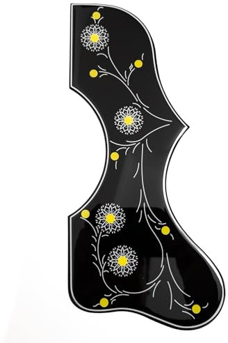 Akustikgitarren-Schlagbrett, für Gibson J-200 SJ-200, 2 mm dicke Kratzplatte, selbstklebender Gitarrenplektrum, universelle Passform für 104-106 cm Akustikgitarre (E-Stil)