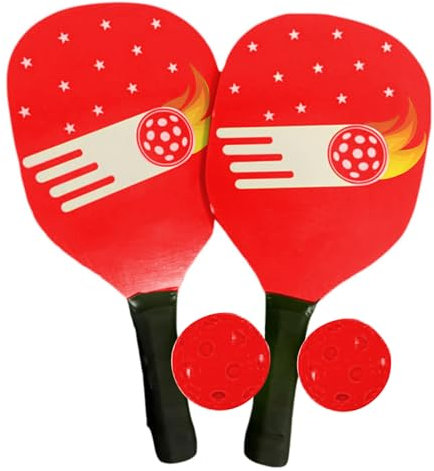 Pala de pepino y palas de ping pong. Raqueta de bolas de pepino profesional. Estuche de almacenamiento compacto, 2 remos y 2 bolas, equipamiento deportivo profesional para principiantes