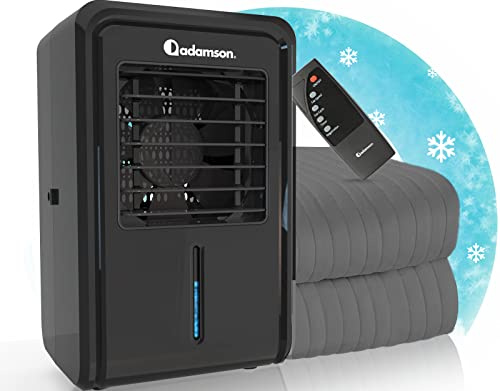 B10 Kühlmatte Bett Twin - Kühlende Matratzenauflage für Heiße Schläfer | Nachtschweiß bekämpfen ohne hohe Kosten - 100% Baumwolle, kühlt 4-7°C, Kühlmatte Bett mit 4 Stufen & Fernbedienung.