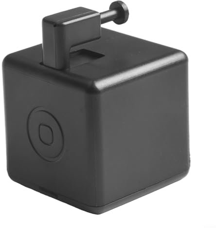 ComfyHarbor Interruptor pulsador de botón para hogar inteligente, compatible con chip Tuya, red 2.4G, control de voz, temporizador remoto, 1.3 x 1.3 x 1.3 pulgadas, funciona con pilas, color negro