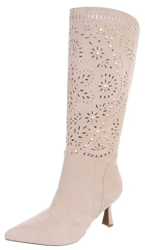 Ital Design Damen Stiefel mit Reißverschluss und Stilettoabsatz, spitze Form
