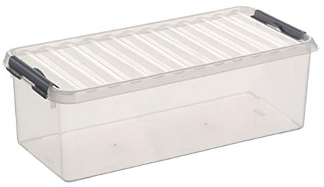 Sunware 6X Q-Line Box - 9,5 Liter - 485 x 190 x 147mm - transparent/Silber