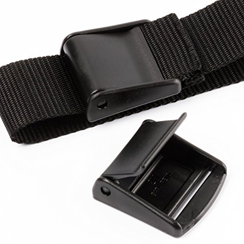 Due Emme 2M 5 Stck. Klemmschnalle/Klappschnalle Fan aus Nylon für 40mm Gurtband