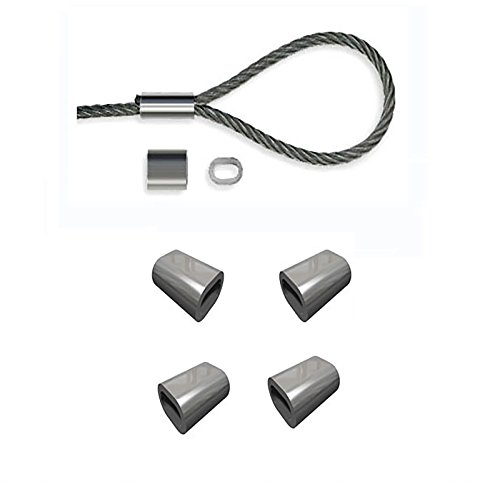 HAMBURGER TAUWERK-FABRIK EST. 1901 Aluminium Pressklemme NG1 / 1,0mm Drahtseil - 100 Stück