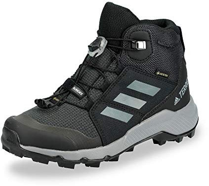 adidas Unisex niños Terrex Mid GORE-TEX Hiking Shoes, Core Black / Core Black, 36 EU