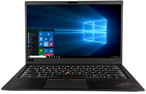 Lenovo ThinkPad X1 Carbon 14 Full HD Laptop (1920x1080) Intel i5-8350U, 8GB RAM, 256GB SSD, Win10 Pro , Black (Renewed)
